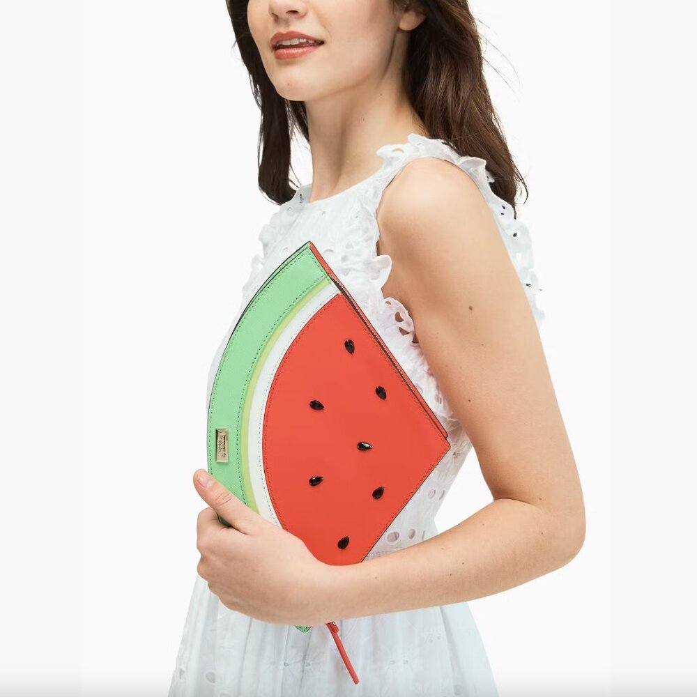 🎁 🍉 NWT Kate Spade New York Make A Splash Watermelon Clutch